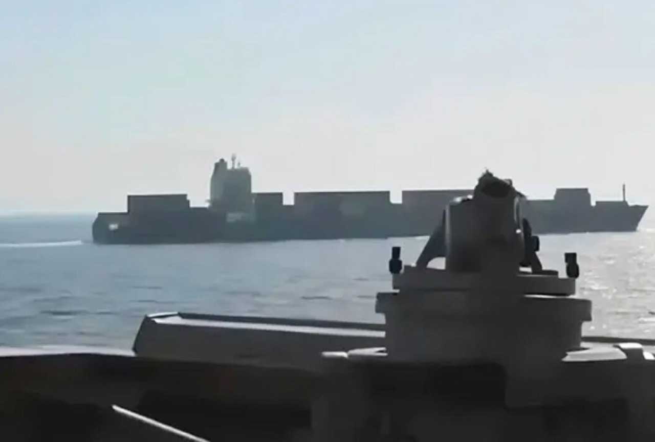 El buque de carga de iraní fue capturado por Estados Unidos en el Golfo de Oman.