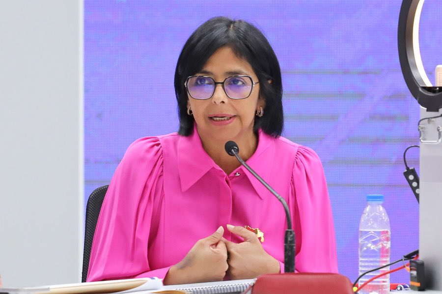 Delcy Rodríguez es la presidenta encargada de Venezuela luego de que Nicolás Maduro fuera secuestrado por EE.UU. en enero