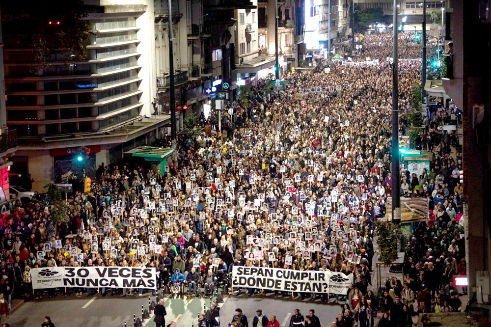 Foto de archivo de la Marcha del Silencio 2025 (Cedida por el PIT-CNT)