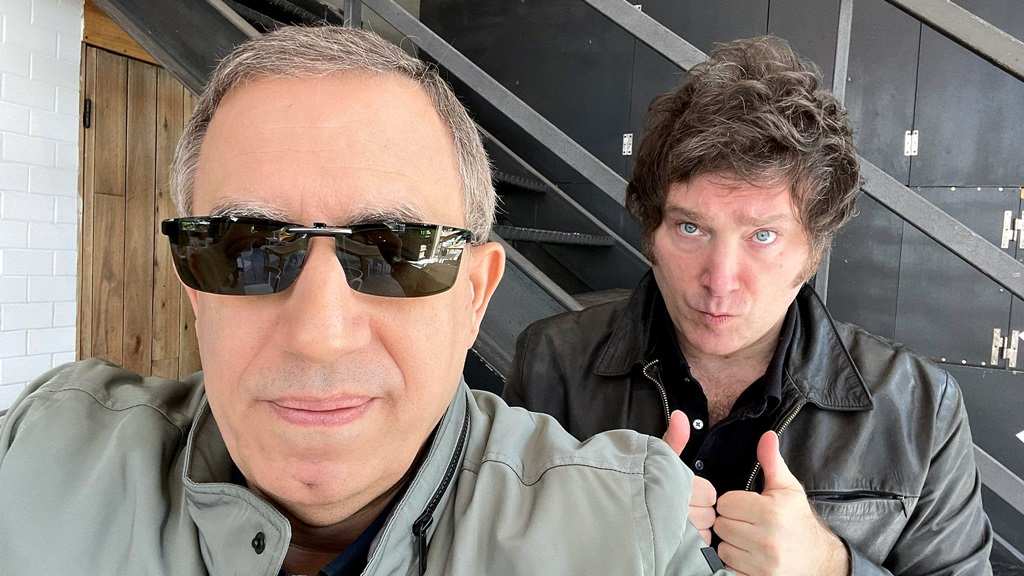 Carlos Maslatón en una foto de archivo junto a Javier Milei
