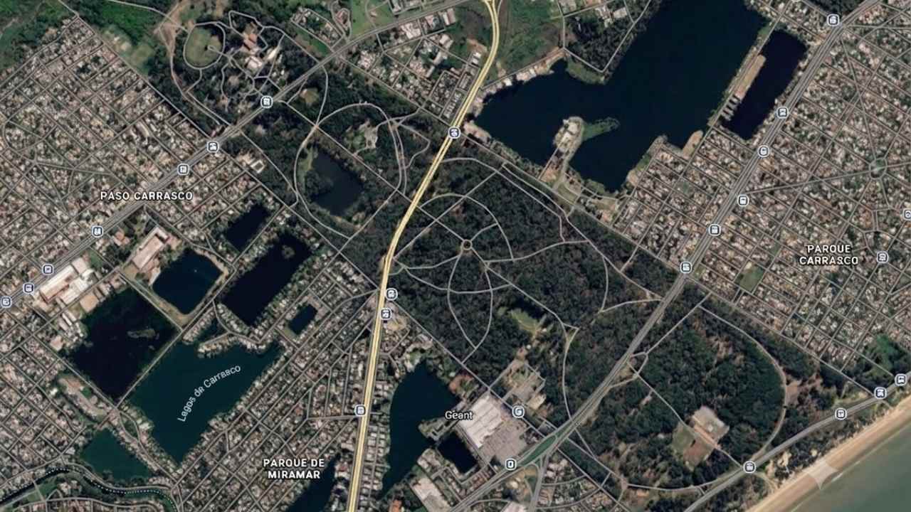 Parque Roosevelt visto desde el aire. Foto: Google Maps