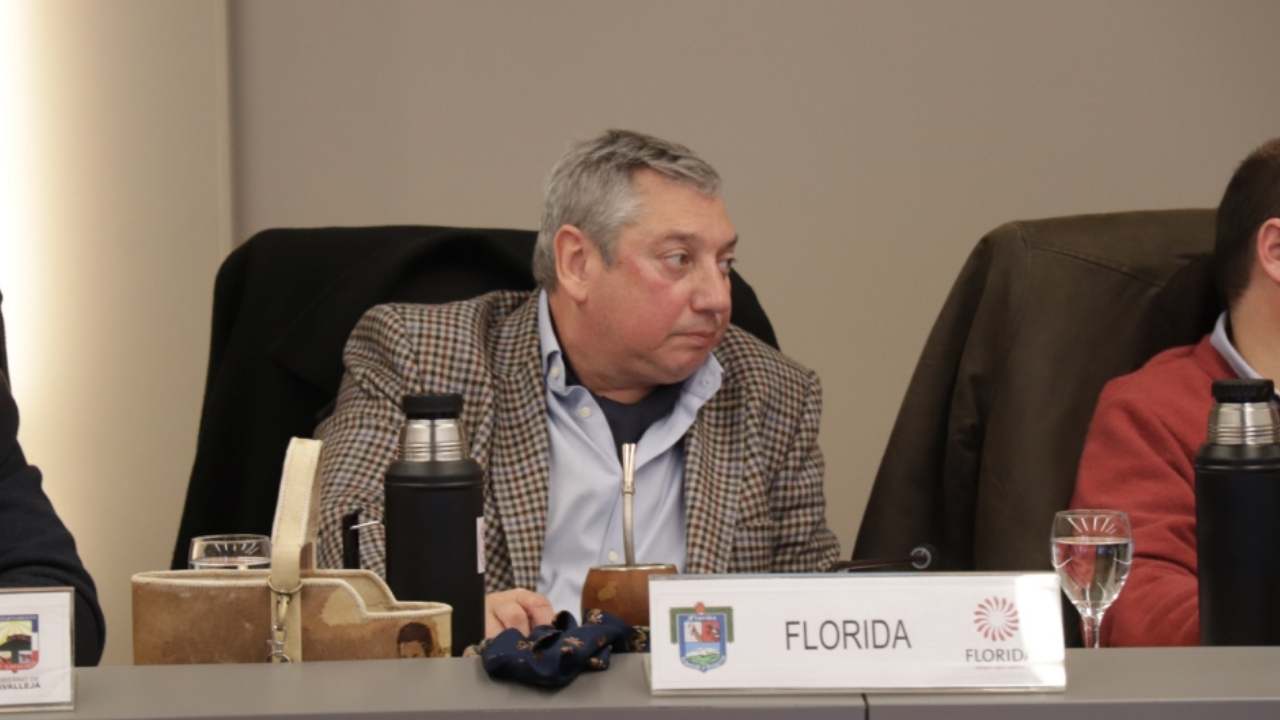 Carlos Enciso, intendente de Florida. Foto: Presidencia
