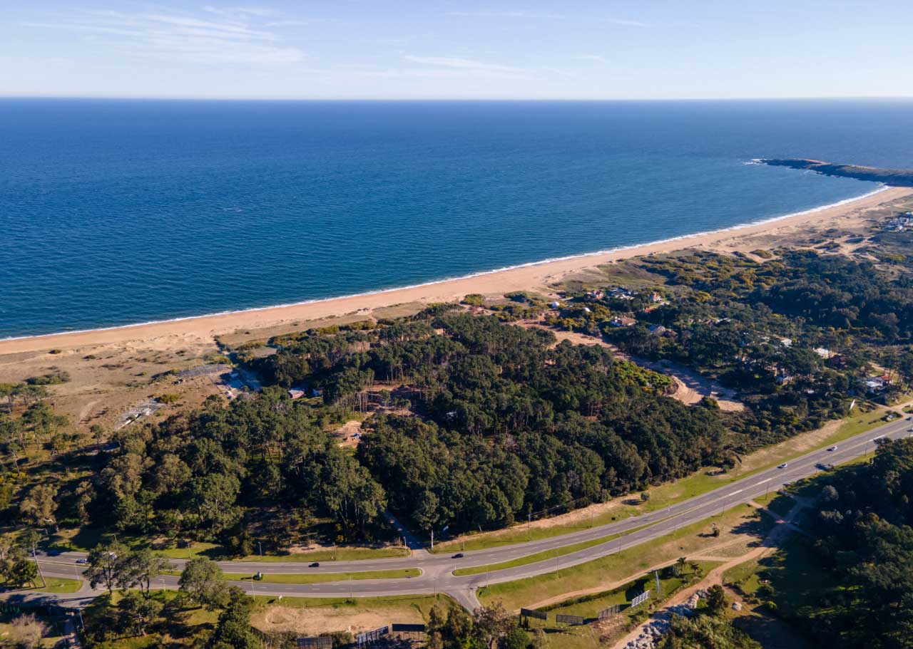 Pretenden privatizar el acceso a la playa por la zona arbolada sobre la costa de Punta Del Esre en Las Grutas, Punta Ballena.