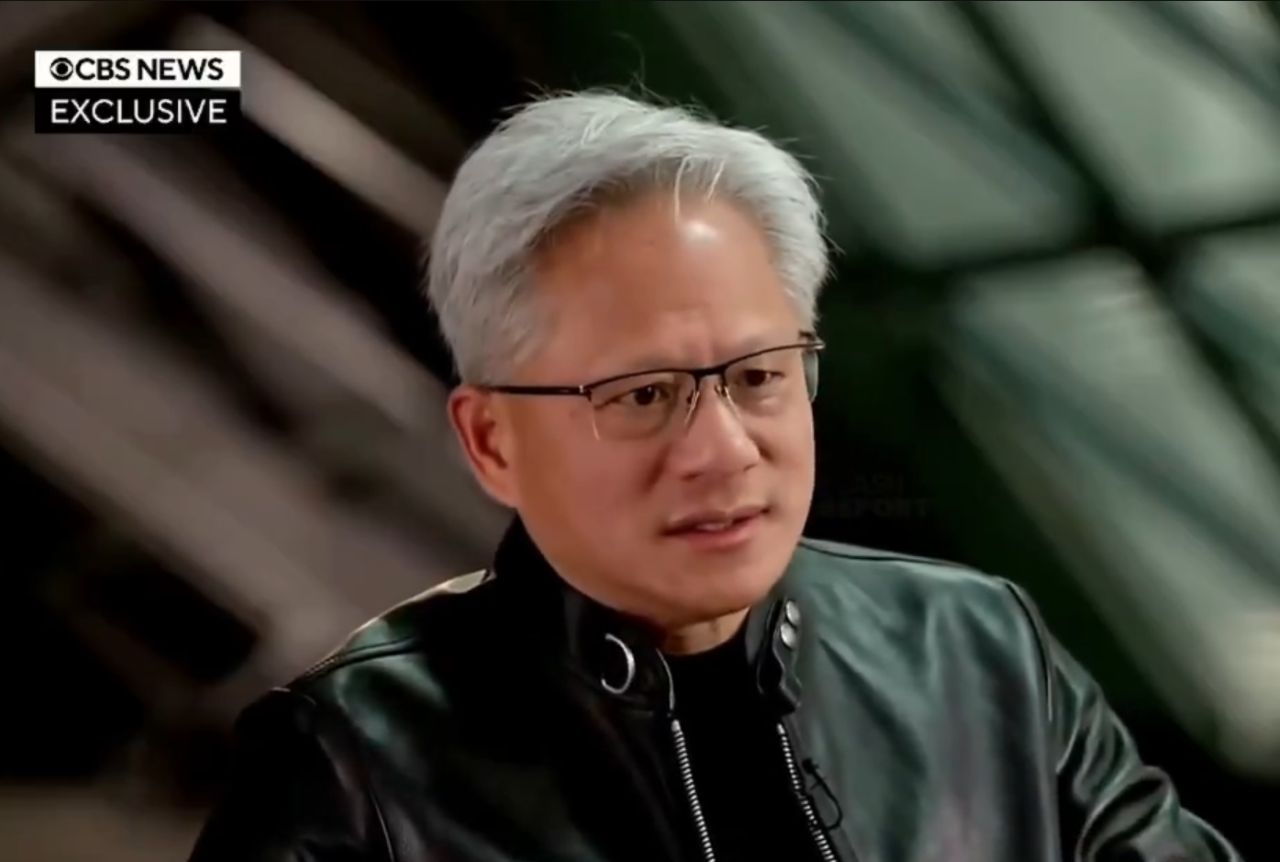 Jensen Huang. Captura de pantalla: CBS News
