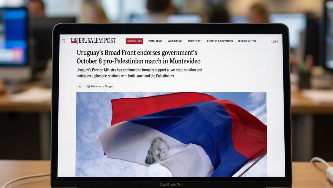 El Jerusalem Post criticó al FA por adherir a la marcha pro-palestina del 8 de octubre