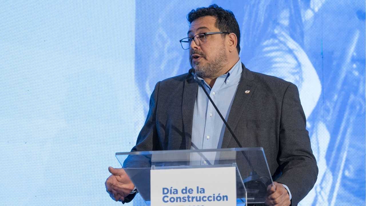 Alejandro Sánchez habló durante el Día de la Construcción frente a empresarios del sector