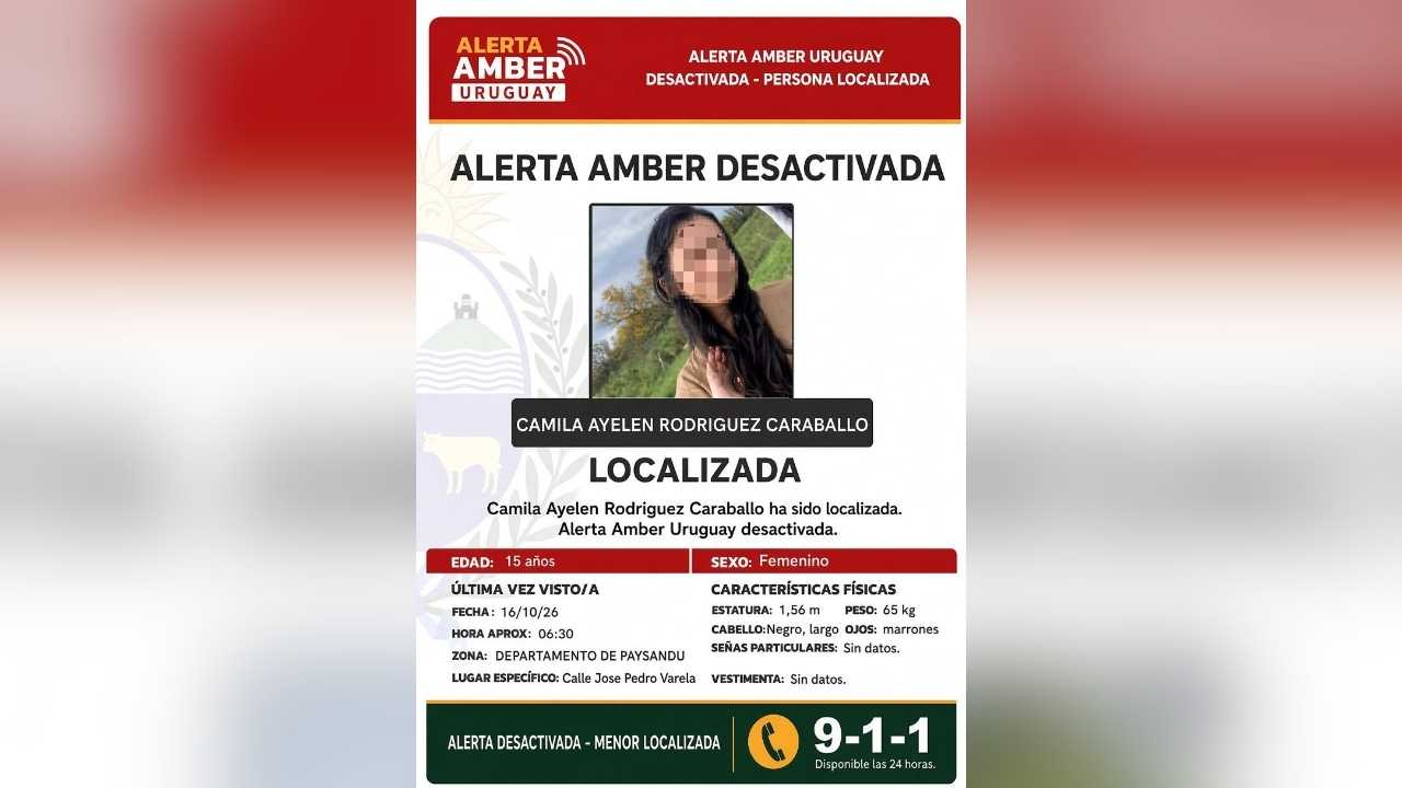 alerta amber uruguay