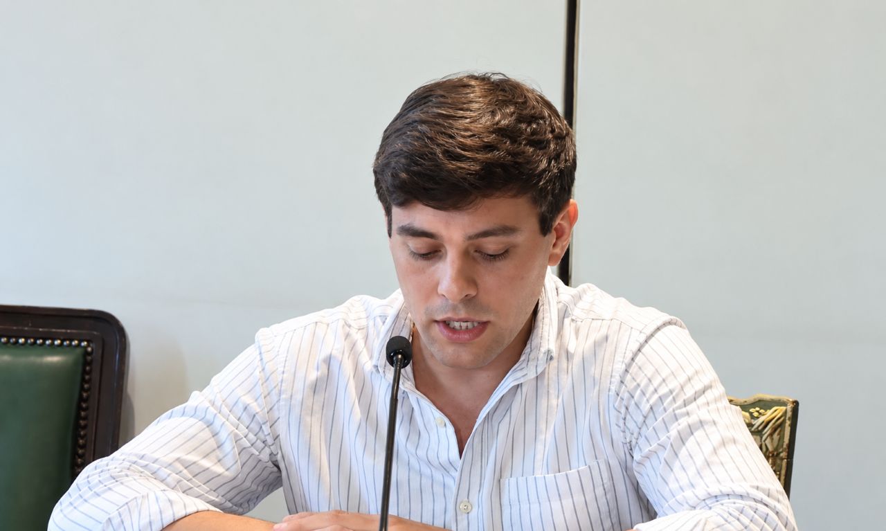 Gonzalo Gómez, edil del Partido Nacional. Foto: Carlos Loría / LARED21