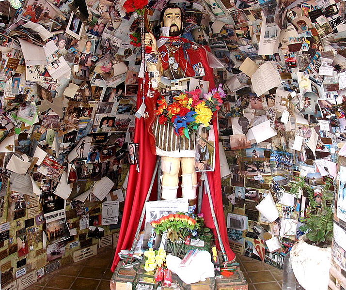 Estatua de San Expedito, en su santuario de Bermejo, en el departamento Caucete, provincia de San Juan, Argentina.