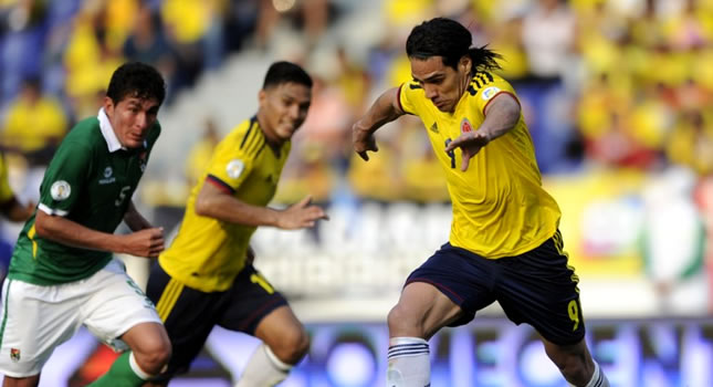 Radamel Falcao convirtió en la goleada de Colombia contra Bolivia ...