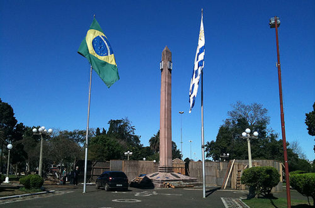 Frontera de Uruguay con Brasil en Rivera