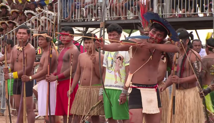 Aborigenes brasileños se medirán en diferentes disciplinas con delegaciones de 30 países. / Foto: AFP Vídeo.