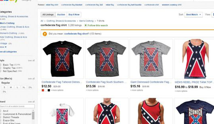 Google, eBay, Alibaba y Amazon retiran la bandera confederada de EE.UU ...