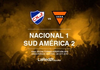 Sud América le ganó a Nacional en el Parque Central.