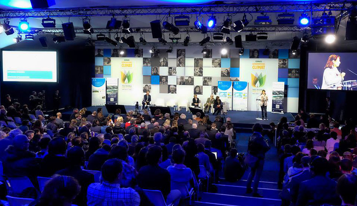 Auditorio para temas del clima "Nelson Mandela", en la COP21. Foto: COP21. 