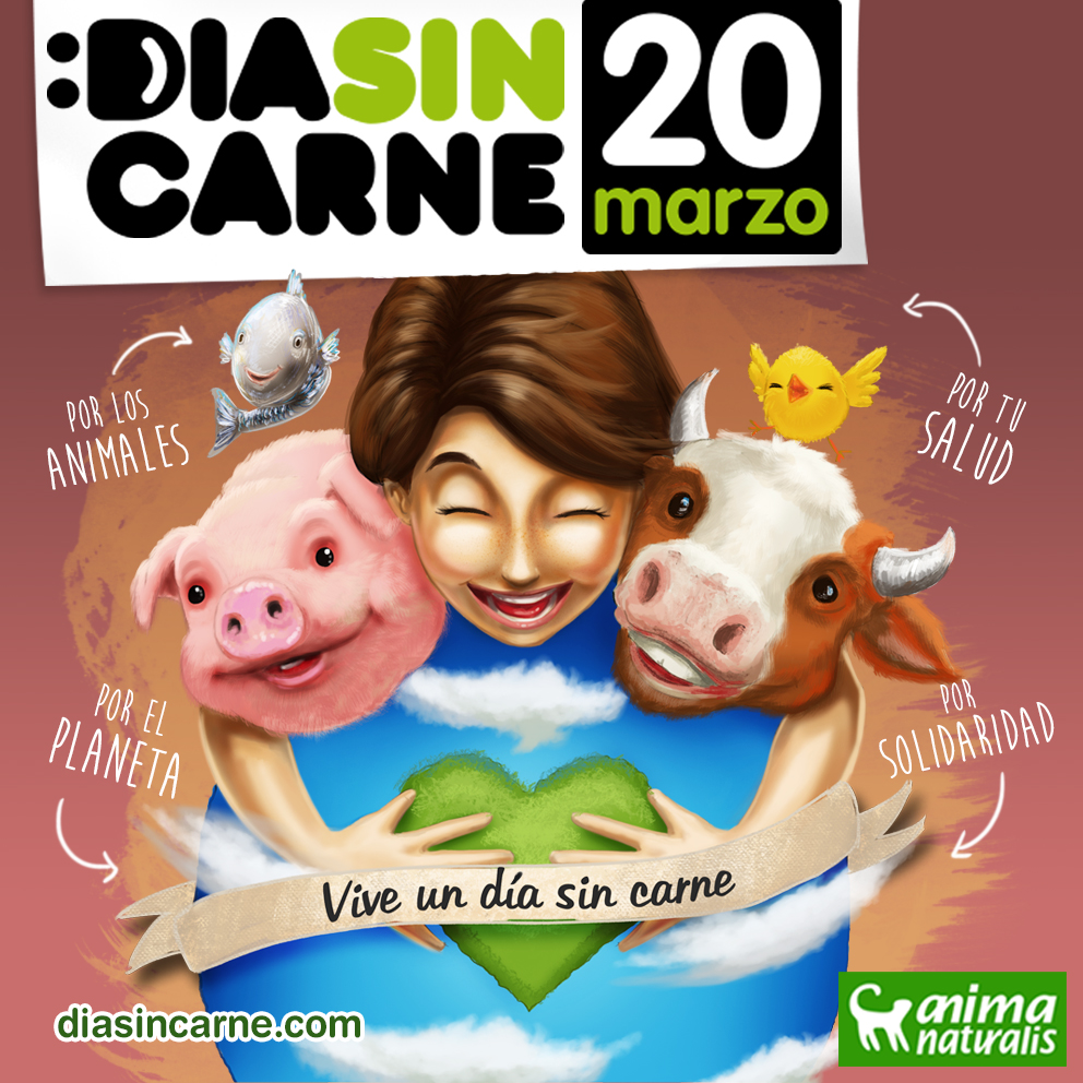 Día Mundial Sin Carne: por los animales, por el planeta, por la salud y por la solidaridad.