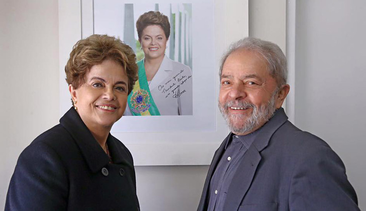 Dilma se enfrenta al proceso de impeachment, en el que ha recibido fuerte apoyo de Lula da Silva. Foto: Facebook Dilma Rousseff.