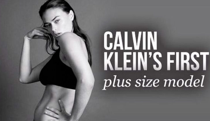 Polémica por la modelo "talla grande" de Calvin Klein.
