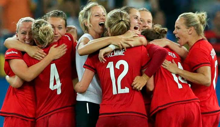 Alemania conquista su primer oro en fútbol femenino tras vencer a Suecia en la final de Rio 2016. Foto: @Rio2016