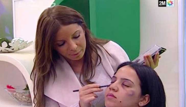 La TV marroquí presentó un programa para mostrar cómo ocultar la violencia doméstica con maquillaje.