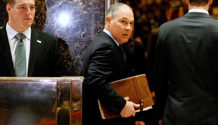 Trump nombra a un negador del cambio climático y defensor de los combustibles fósiles para dirigir la Agencia de Protección Ambiental.