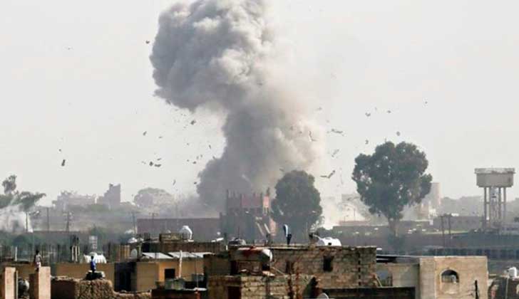 Israel bombardea posiciones de Hamás en la Franja de Gaza . Foto: EFE