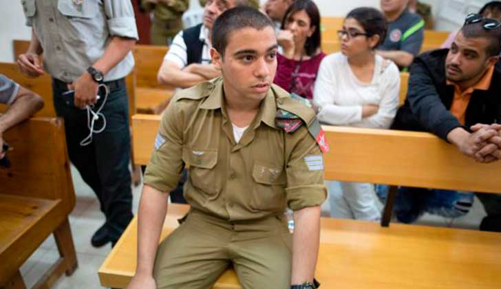 El soldado israelí que remató a un palestino en el suelo fue condenado a 18 meses de cárcel.