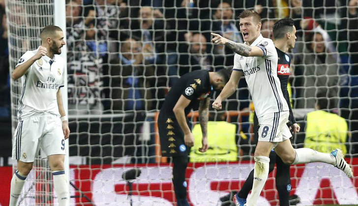 Real Madrid le ganó 3-1 a Napoli en el Bernabeu - Noticias Uruguay ...