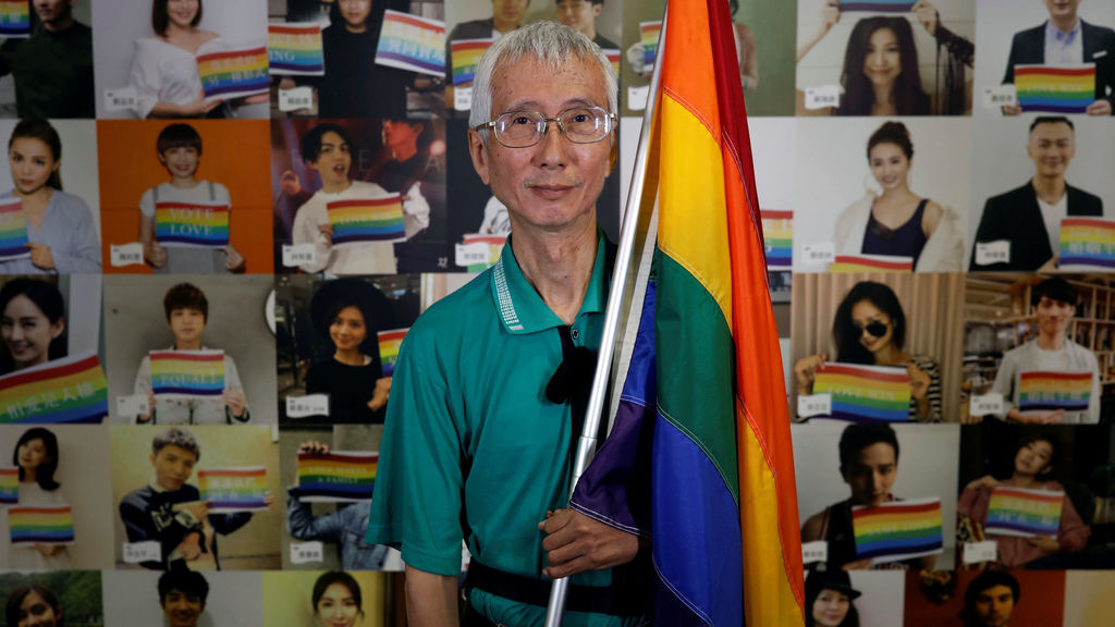Chi Chia-wei, activista de los derechos de los homosexuales en Taiwan. Foto: Reuters
