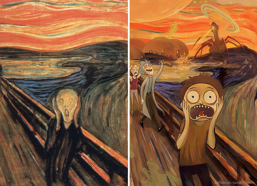 The Scream (of Nature) por Edvard Munch