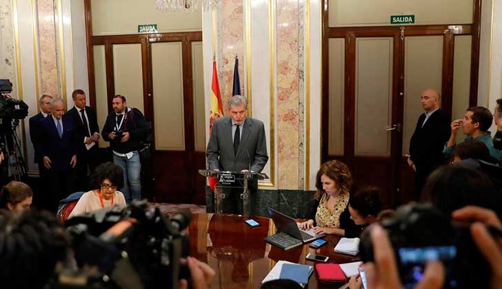 Gobierno español da luz verde al artículo 155 "para restaurar la legalidad" en Cataluña. Foto: Portavoz del Gobierno de España. EFE