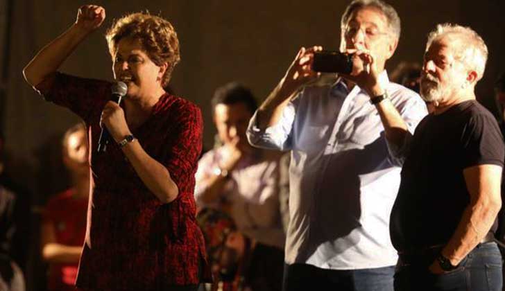 Dilma Rousseff: "Tenemos un presidente que es un golpista y un entreguista del país".