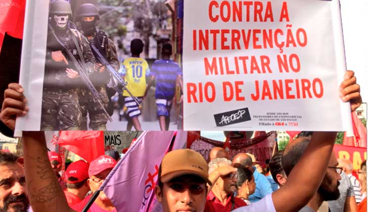 Avanza la militarización de Río de Janeiro en el Congreso, y se suspende la reforma previsional.