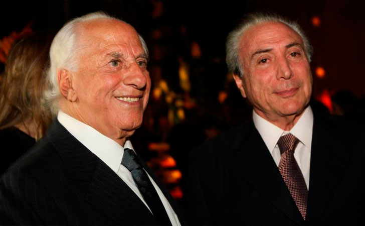 Michel Temer (derecha) junto al abogado José Yunes (izquierda) / Z. FRAISSAT FOLHAPRESS