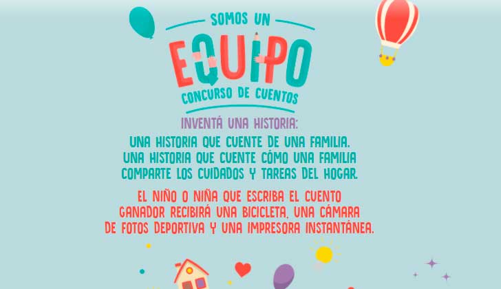 “Somos un Equipo”, concurso de cuentos sobre la corresponsabilidad de género .