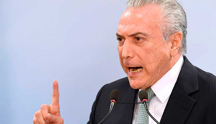 Presidencia de Brasil: "Investigaciones contra Temer buscan impedir su candidatura".