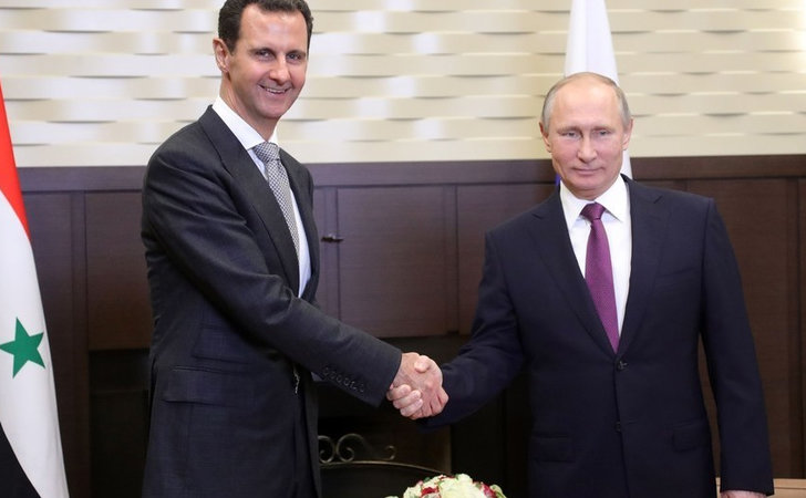Bashar Al Assad junto a Vladimir Putin / Foto: AFP