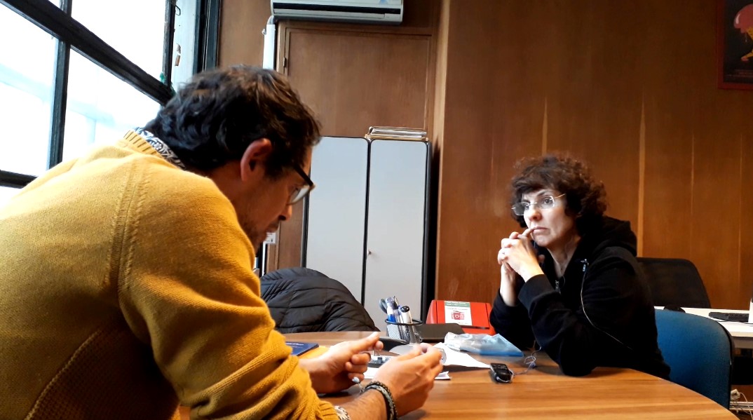 Federico Graña en entrevista con Ana María Mizrahi. Foto: Carlos Loría