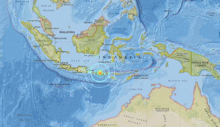 Fuerte sismo de 7,0 encendió la alerta de tsunami en Indonesia .