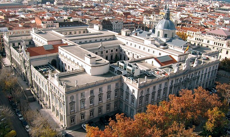 Edificio del Tribunal Supremo de España en Madrid. Foto: Wikimedia Commons