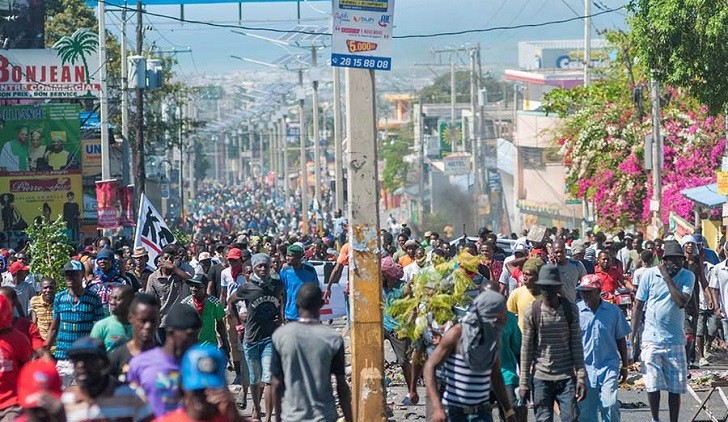CIDH: Al menos 26 muertos desde principios de febrero en las protestas antigubernamentales en Haití.