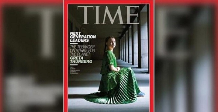 Greta Thunberg considerada "líder de la futura generación" por la revista 'Time' 