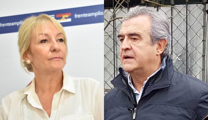 Carolina Cosse y Jorge Lararñaga debatirán el próximo 25 de junio. 