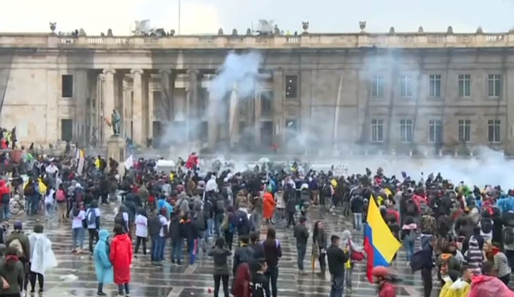 Manifestaciones contra el gobierno de Iván Duque.