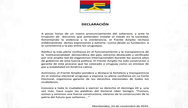 declaración