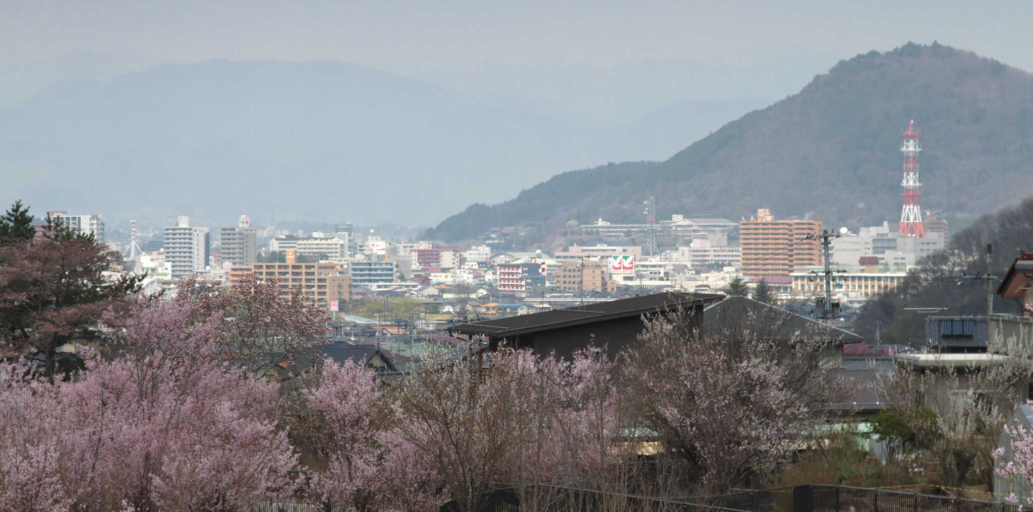 Fukushima visto desde la ciudad vecina de Hanamiyama. Foto: Flickr / Kimon Berlin