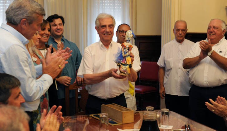 El presidente de la República, Tabaré Vázquez, participó del lanzamiento de “Rondamomo”.