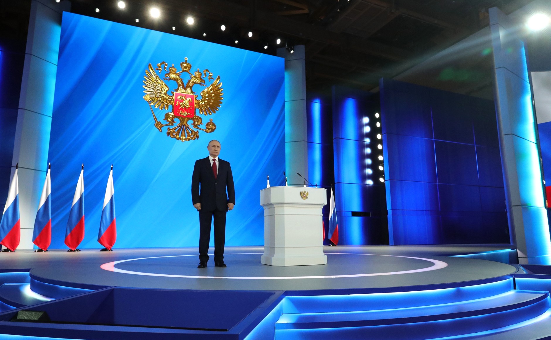 Putin presentando el Estado de la Nacion. Foto: Kremlin.ru