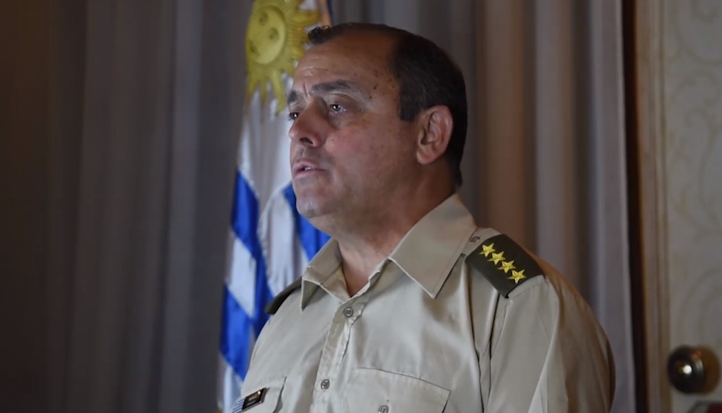Claudio Feola. Foto: captura de pantalla / Ejército del Uruguay