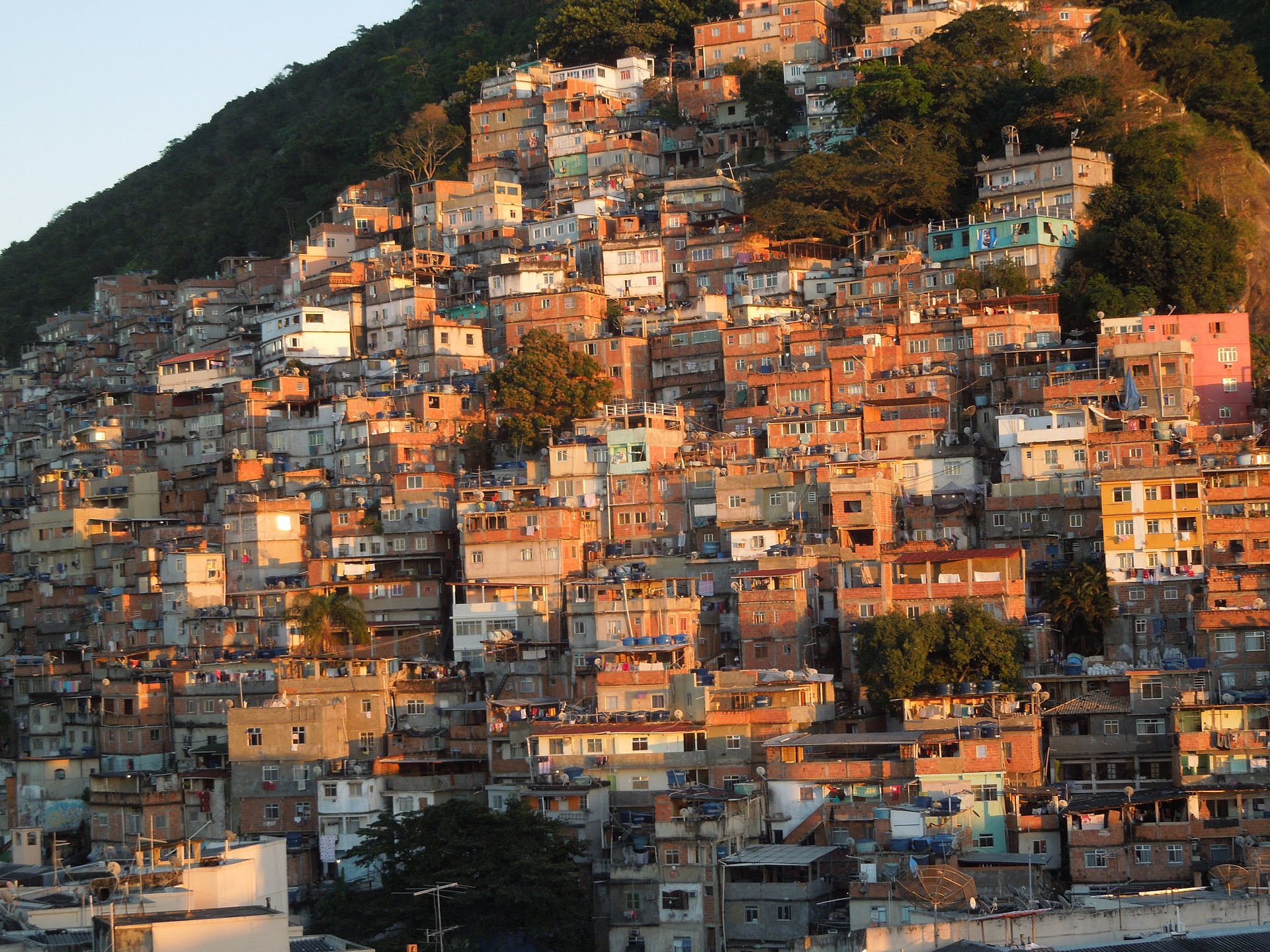 Una favela en Rio de Janeiro. Foto: Pixabay 